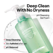 Ph Cleansing Gel Foam - Everyday Gentle Face Cleanser for All Skin Types - Ph-Balanced - Hydrating - Deep Pore Cleansing - Safe for Daily Use on Sensitive Skin - Korean Skincare - 6.76 Fl Oz