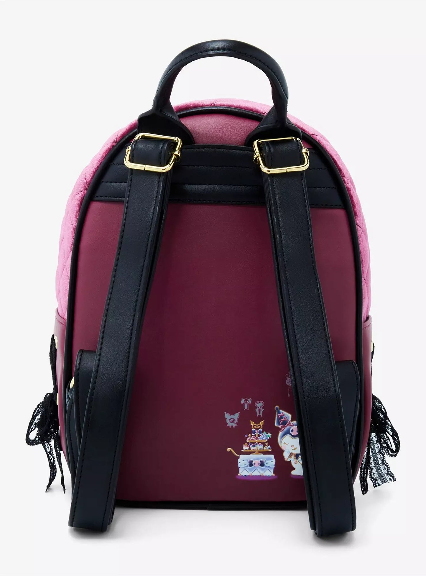 Her Universe Kuromi My Melody & My Sweet Piano Velvet Mini Backpack