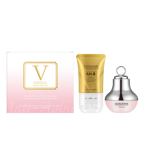 Revitalize Your Skin with the AH-8 Neck Eye Care Set - Electric Massage Eye Cream & Firming Neck Lotion for Smooth, Youthful Skin