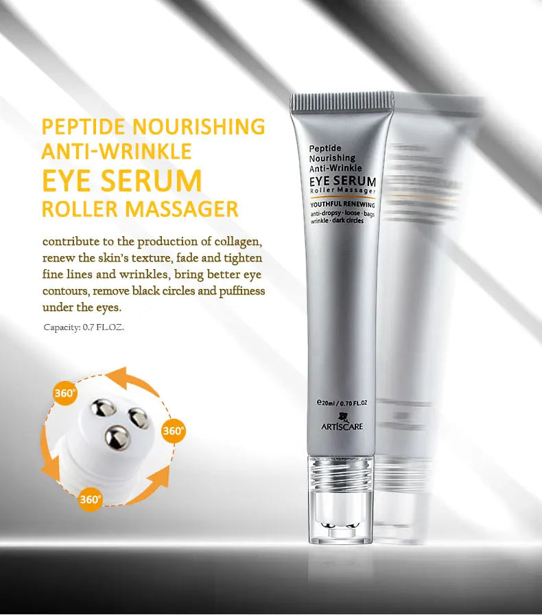 Revitalize Your Skin with the 24K Gold Skincare Set: Moisturizing Face Cream, Eye Cream & Peptide Serum for Dark Circles