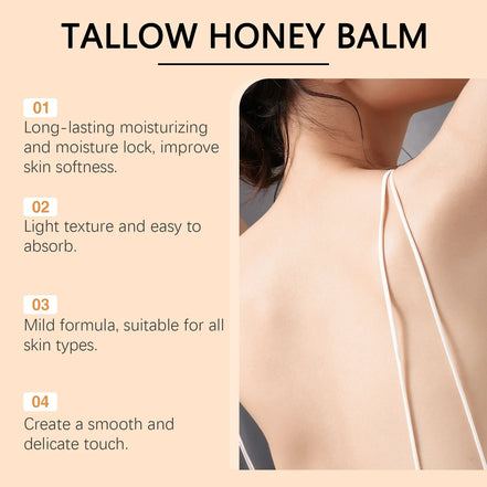Revitalize Your Skin with WIYUN Beef Tallow Honey Moisturizing Cream - Anti-Aging, Soothing, and Brightening Care