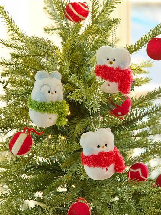 BT21 SNOWMAN PLUSH KEYRING PETITE HOLIDAY [LINE FRIENDS]